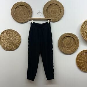 Athleta Neutral Black Cropped Ankle Nolita Slim Tapered Crop Pant 2 Athleisure